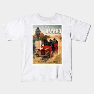 French Automobiles Bayard Racing Advertisement Vintage Car Kids T-Shirt